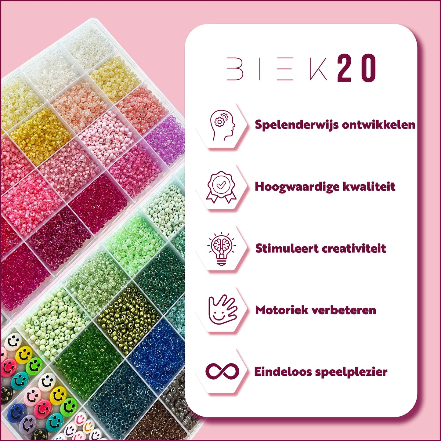 Kralenset Pastel