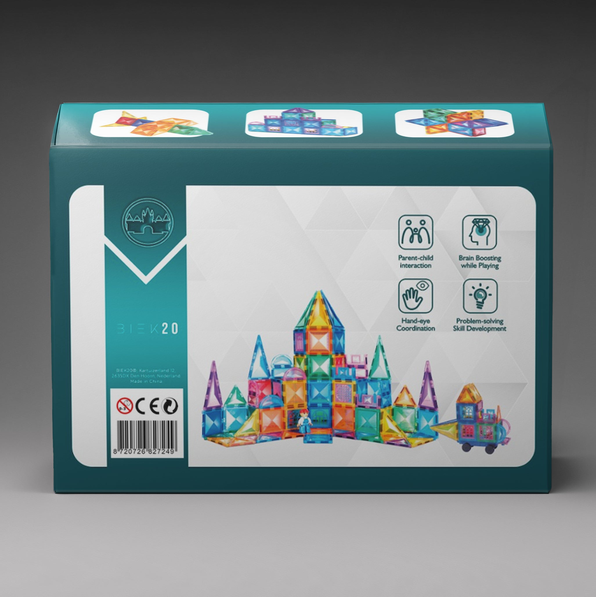 Jack's Castle (108 stuks) - Magnetic tiles