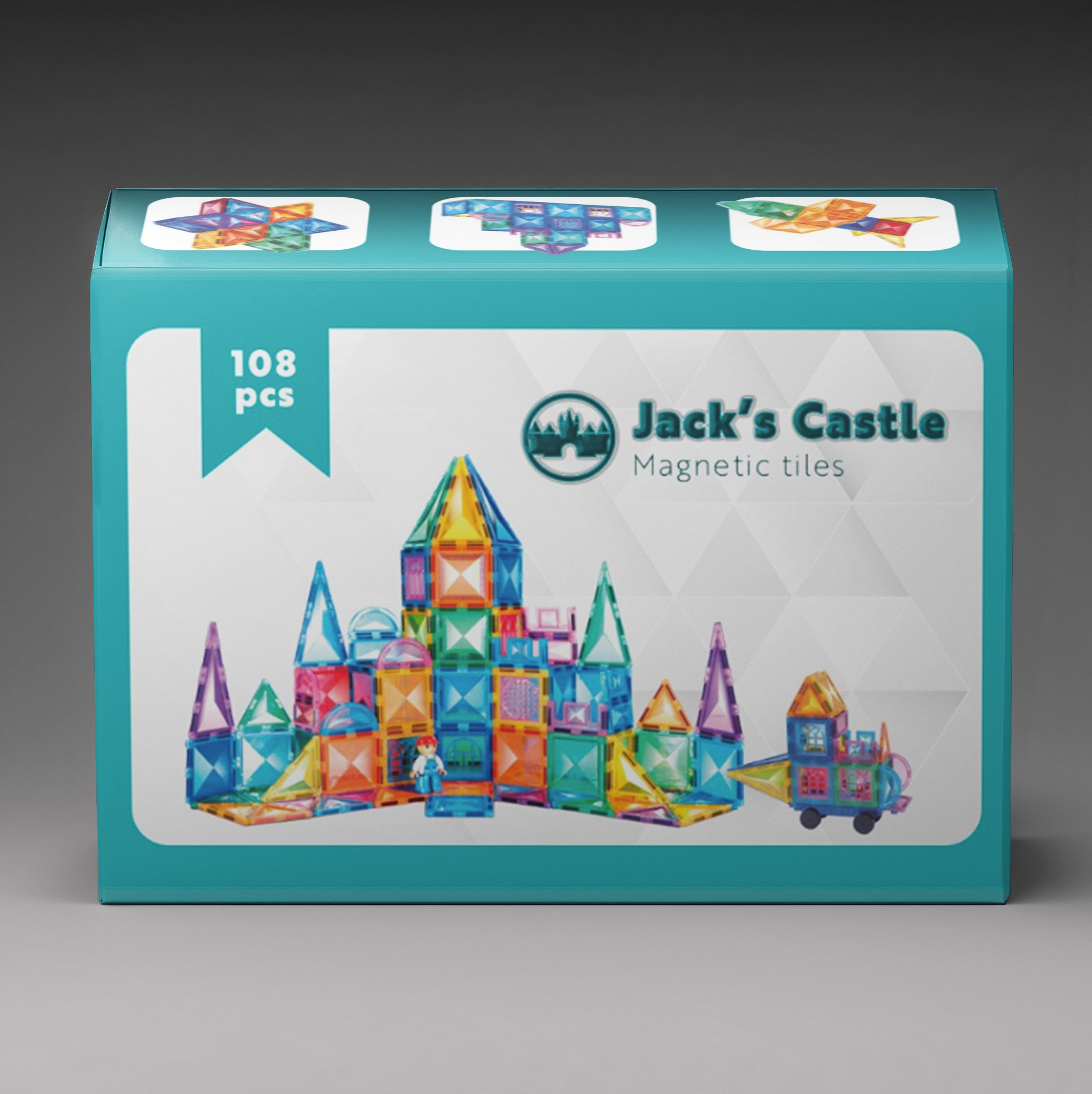 Jack's Castle (108 stuks) - Magnetic tiles