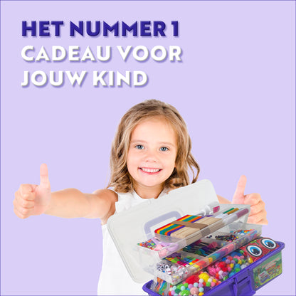 Paarse Knutselkoffer XXL