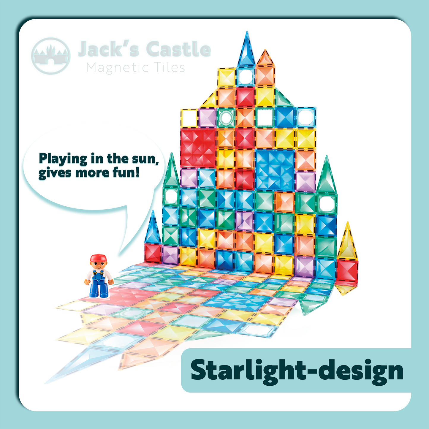 Jack's Castle (108 stuks) - Magnetic tiles