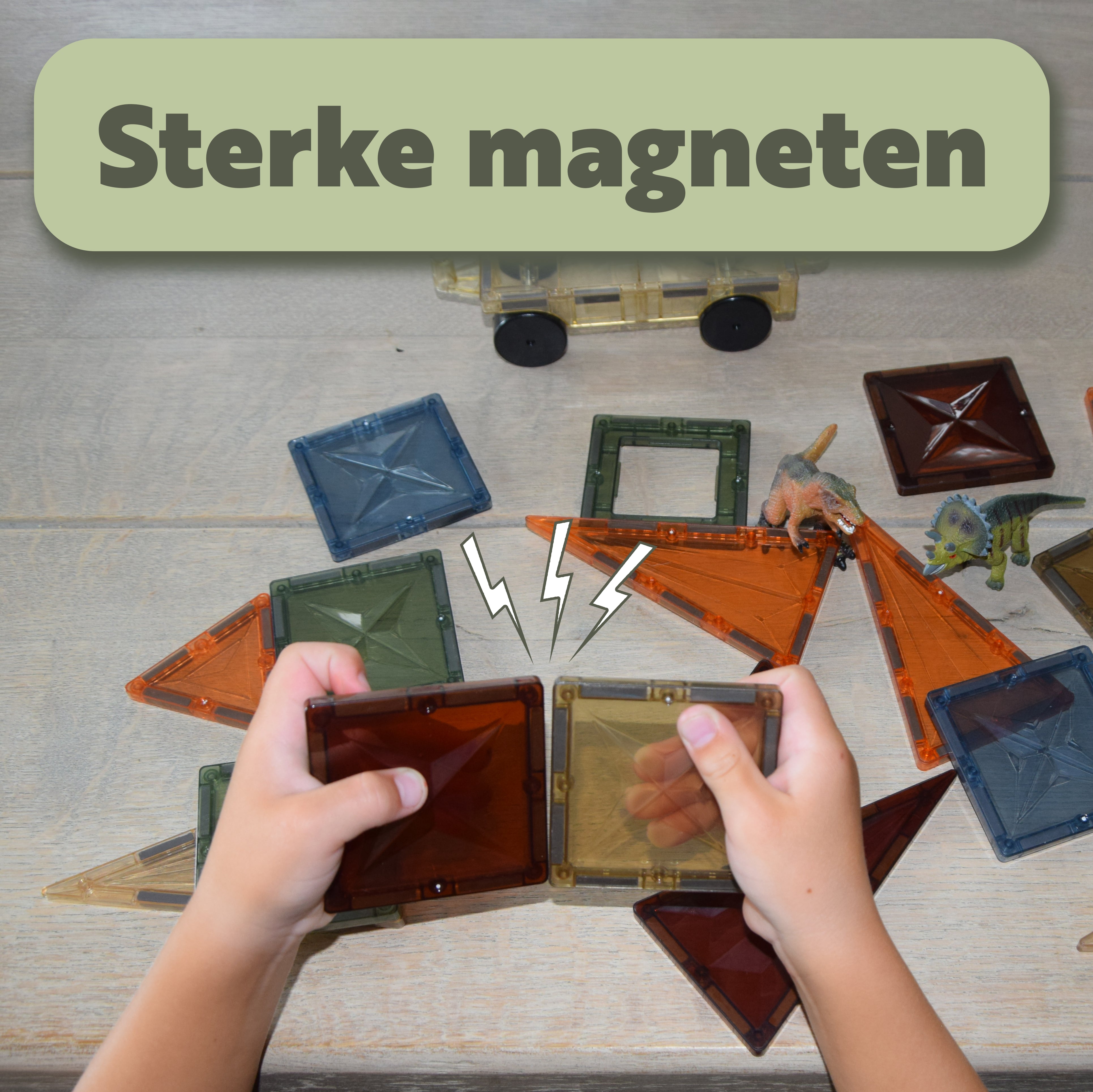Dino Park (102 stuks) - Magnetic tiles